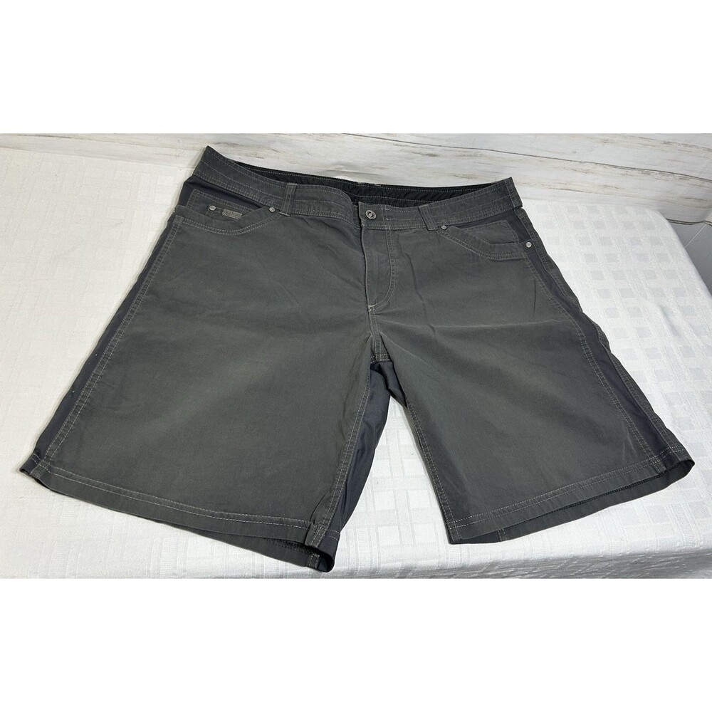 KUHL RADIKL Hiking Long Stretch Shorts Outdoor Gray 7 Pockets Men's Size 42